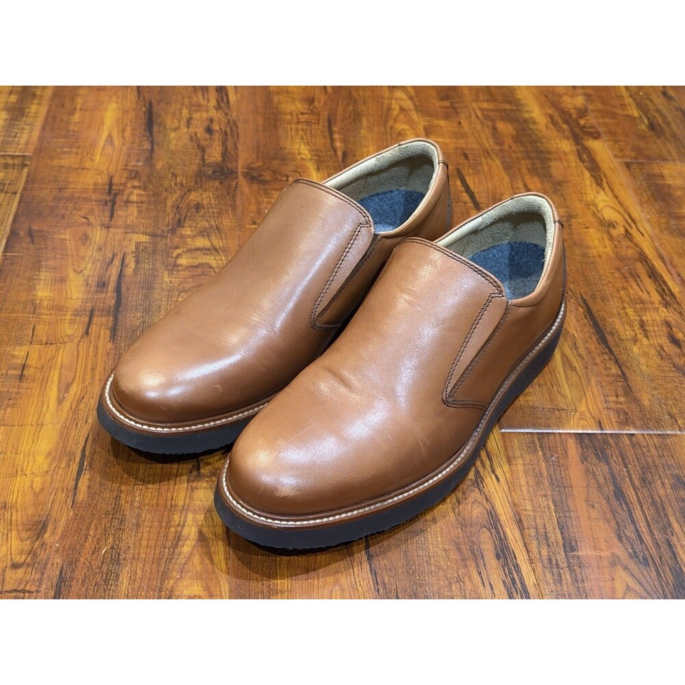 Samuel Hubbard Frequent Traveler Whiskey Brown Slip On Loafer Shoes Mens 8 M